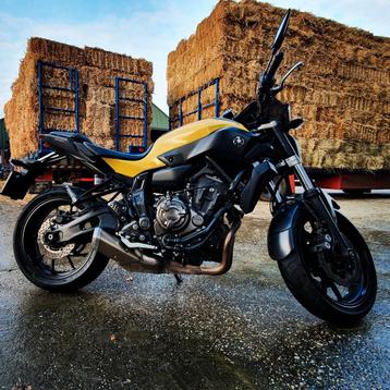 Gele Yamaha MT-07 ABS uit 2017 (unieke uitvoering) beschikbaar voor biedingen