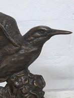 IJSVOGEL / bronzen tuinbeeld / met vleugels wijd, Dierenbeeld, Nieuw, Info@huisentuindecoratiemarie.nl, Huis en tuin decoratie marie