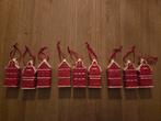 9 Hollandse huisjes kersthangers Postcodeloterij, Diversen, Kerst, Ophalen of Verzenden, Nieuw