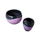 Vintage bloempot en vaas Leopold Knödgen (setprijs), Gebruikt, Onbekend, Binnen, Ophalen of Verzenden