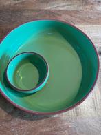 Chips en dip schaal, Ophalen of Verzenden, Zo goed als nieuw, Rond, Steen of Aardewerk