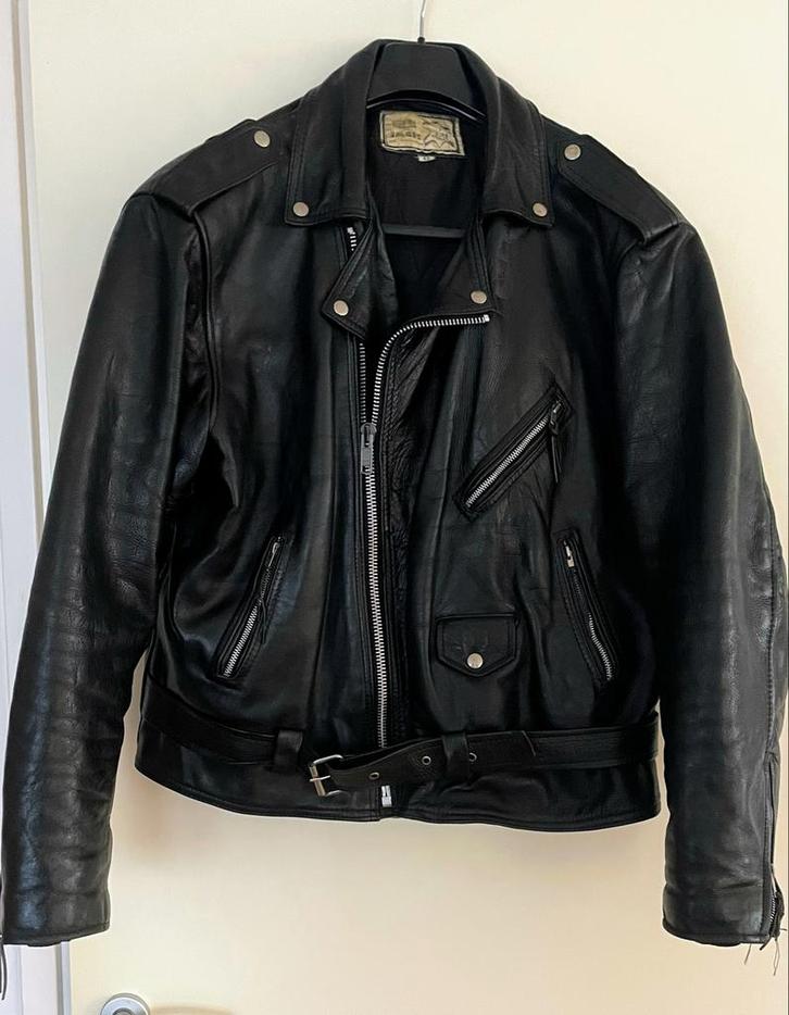 Stoere leren herenjack - Maat 48, Motoren, Kleding | Motorkleding, Jas | leer, Heren, Tweedehands, Ophalen of Verzenden
