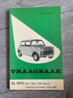 Vraagbaak	Mini		850, 1000, 1100, Clubman & Estate	1976-1981, Auto diversen, Handleidingen en Instructieboekjes, Ophalen of Verzenden