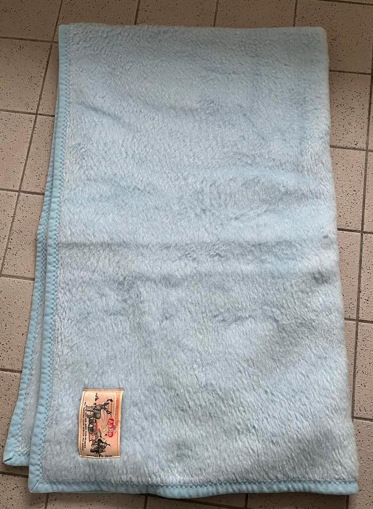 AaBe Dralon Deken ZGAN Lichtblauw 160x100, Kinderen en Baby's, Dekens, Slaapzakjes en Inbakerproducten, Zo goed als nieuw, Deken