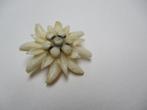 Broche EDELWEISS oud is van been of celluloid jaren '20 -'50, Verzenden, Overige materialen, Broche