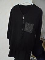 dames jurkje / tuniek van gaudi lange mouw, Maat 38/40 (M), Verzenden, Zwart, Zo goed als nieuw