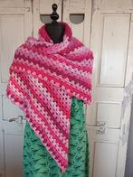 💮 Hip gehaakte granny square sjaal, roze tinten, Nieuw, Overige typen, Ophalen of Verzenden, Haken