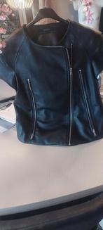 Bodywarmer leatherlook, Kleding | Dames, Bodywarmers, Ophalen of Verzenden, Zo goed als nieuw, Zwart