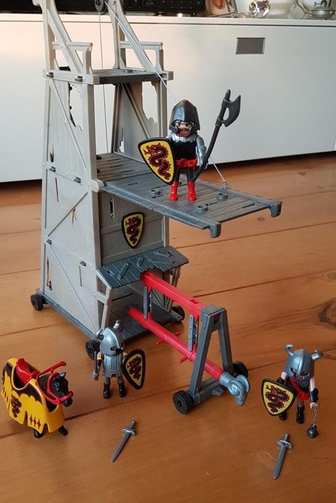 4441 Playmobil Aanvalstoren van de drakenslang met stormram, Kinderen en Baby's, Speelgoed | Playmobil, Zo goed als nieuw, Complete set