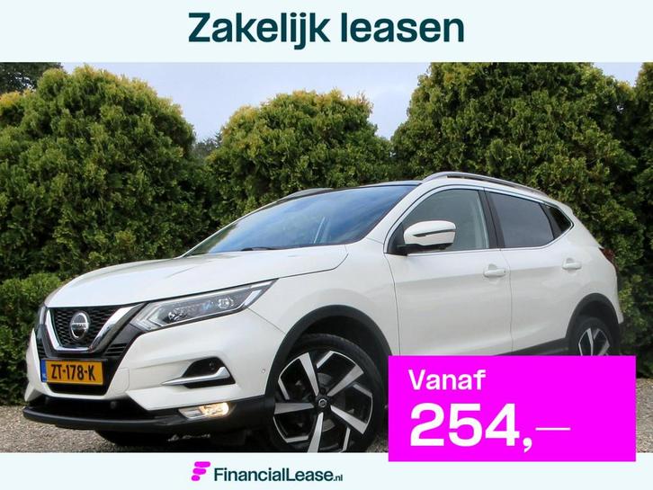 Nissan Qashqai 1.2 Tekna*Navi*360cam*Pano. dak*, Auto's, Nissan, Bedrijf, Lease, Financial lease, Qashqai, 360° camera, ABS, Airbags