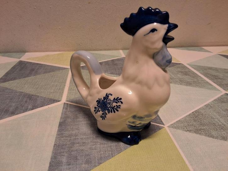 Delfts Blauw Handgeschilderde Roomkan, Antiek en Kunst, Antiek | Keramiek en Aardewerk, Ophalen of Verzenden