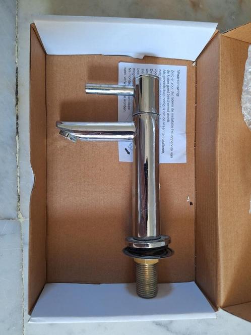 Kraan chroom voor wasbak / wc (gebruikt), Doe-het-zelf en Verbouw, Sanitair, Gebruikt, Kraan, Chroom, Koper, Ophalen of Verzenden
