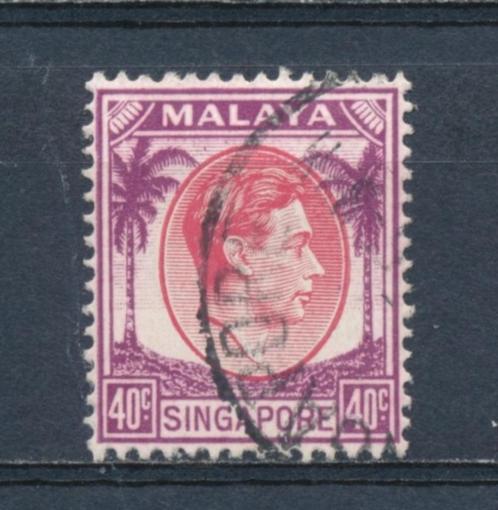 Singapore 1948 mi: 16A yt: 16(A) gebruikt [2171], Postzegels en Munten, Postzegels | Azië, Gestempeld, Zuidoost-Azië, Ophalen of Verzenden