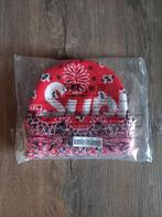 Supreme Big Logo Bandana Beanie - Rood, Kleding | Heren, Mutsen, Sjaals en Handschoenen, Nieuw, Overige maten, Ophalen of Verzenden