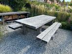 Zwaartafelen picknicktafel prachtig, Ophalen of Verzenden, Zo goed als nieuw, Rechthoekig, Hout