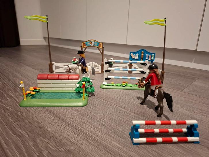 Playmobil Paardenset met Hindernissen 6930 complete set, Kinderen en Baby's, Speelgoed | Playmobil, Zo goed als nieuw, Complete set