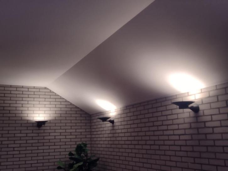 10 x wandlampen rustige uitstraling dimbaar halogeen, Huis en Inrichting, Lampen | Wandlampen, Zo goed als nieuw, Glas, Kunststof