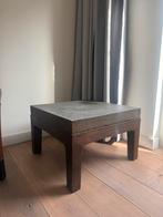 Vintage Salontafel Beton/Hout (64x64 cm) / 4 october ophalen, Ophalen, 50 tot 100 cm, Vierkant, Zo goed als nieuw