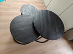 Set van 3 zwarte salontafels, Ophalen, Minder dan 45 cm, Minder dan 55 cm, Gebruikt