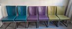 Bert Plantegie eetkamerstoelen - zes stuks - aluminium, Huis en Inrichting, Ophalen, Gebruikt, Overige kleuren, Metaal