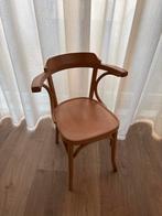 Houten Stoel met Armleuningen, Huis en Inrichting, Stoelen, Ophalen, Gebruikt, Bruin, Eén