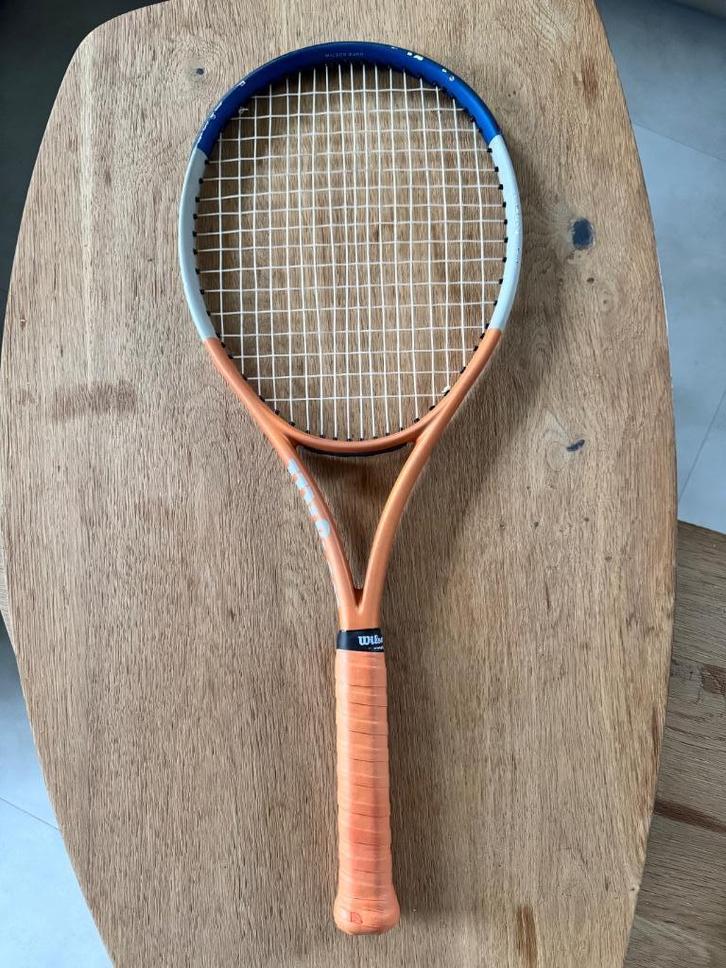 Wilson Burn 100LS Roland Garros – Grip 3 – 280g, Sport en Fitness, Tennis, Gebruikt, Racket, Wilson, L3, Ophalen of Verzenden