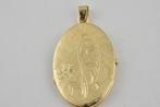 14 karaat gouden medaillon hanger 1531-G, Sieraden, Tassen en Uiterlijk, Goud, Goud, Gebruikt, Ophalen of Verzenden