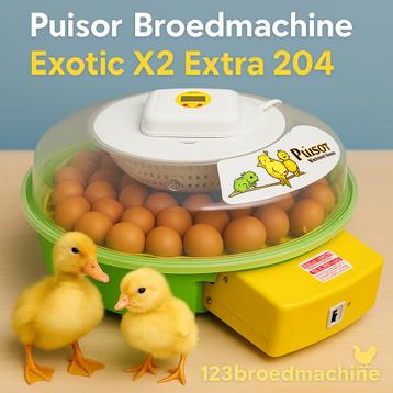 Puisor Exotic 204 – Auto broedmachine + Gratis broedei beschikbaar voor biedingen