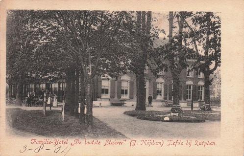 JJ231 Eefde Hotel de Laatste Stuiver 1904, Verzamelen, Ansichtkaarten | Nederland, Gelopen, Gelderland, Voor 1920, Verzenden