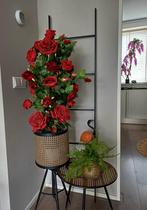 Kunst Rozenstruik Rode Rozen 90cm, Ophalen of Verzenden, Nieuw, Binnen
