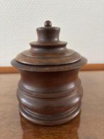 Antieke Hollandse tabakspot van hout. II, Ophalen of Verzenden