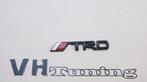 Toyota TRD 3D logo zelfklevend 9 cm metaal chroom, Auto diversen, Ophalen of Verzenden