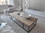 Oude houten robuuste salontafel elmwood van WoonTheater, Huis en Inrichting, Tafels | Salontafels, Ophalen, Westwing Loft VT Wonen