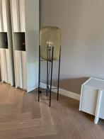 Moderne vloerlamp kleur zwart/goud, hoogte 135cm, Ophalen, Zo goed als nieuw, 150 tot 200 cm