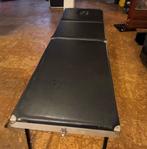 Inklapbare Massage tafel van aluminium, hout, en leer, Ophalen of Verzenden, Zo goed als nieuw, Massagetafel