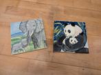 Ceramic wall art elephant and panda, Ophalen of Verzenden, Ceramic, Alexandra.rl.walke@gmail.com, 7315ba