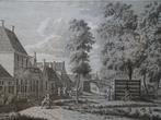 gravure plassende man in Winsum Groningen, Bendorp 1793, Antiek en Kunst, Kunst | Etsen en Gravures, Verzenden