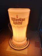 vintage Wiekse Witte bier verlicht reclamebord, Ophalen of Verzenden, Gebruikt, Reclamebord, Plaat of Schild, Overige merken