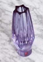 Art Deco dikke geslepen Kristalglas  Facet  vaas, Ophalen of Verzenden