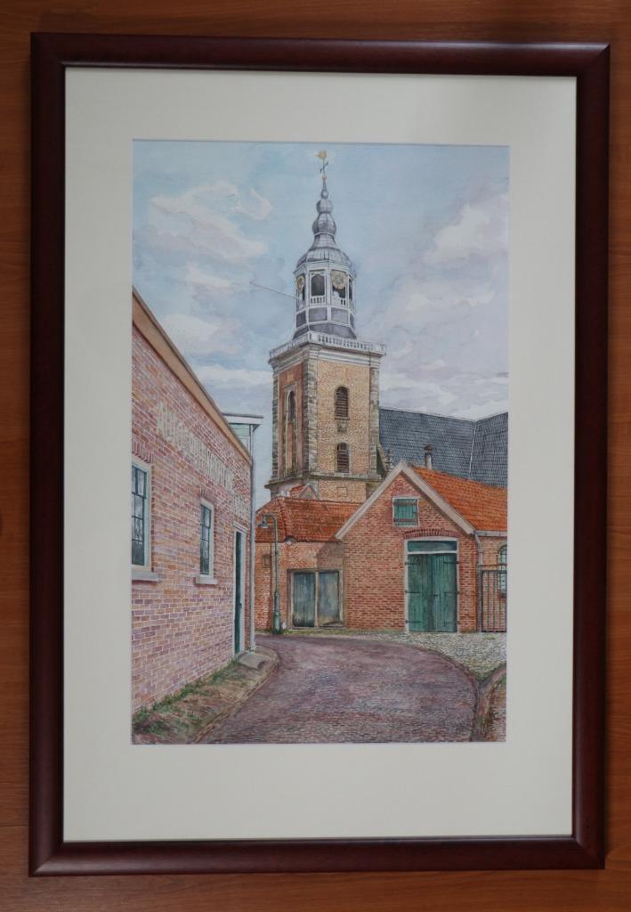 G.J. Kuiper (1926-2013) - Hof van Gülick, Almelo, Antiek en Kunst, Kunst | Schilderijen | Klassiek, Ophalen