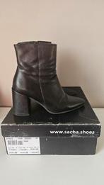 Sacha leren enkellaarsjes mt 37, Kleding | Dames, Zwart, Lage of Enkellaarzen, Ophalen of Verzenden, Zo goed als nieuw