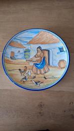 Handgeschilderd wand bord P Arzpbispo  potery 40 cm, Ophalen of Verzenden