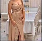 Gala jurk, Kleding | Dames, Gelegenheidskleding, Galajurk, Beige, Ophalen of Verzenden, Zo goed als nieuw