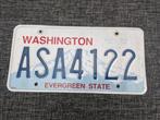 Kentekenplaat Washington USA Nummerplaat nummerbord License, Ophalen of Verzenden, Gebruikt, Auto's