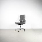 1x Vitra Eames EA 219 Bureaustoel Softpad Grijs Leer – Alu, Niet ingevuld, Niet ingevuld, Ophalen of Verzenden, Zo goed als nieuw