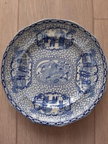 Bord met Chinees patroon - William Adams beschikbaar voor biedingen
