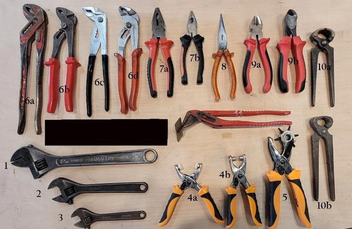 Tangen diverse & bahco`s, Doe-het-zelf en Verbouw, Gereedschap | Handgereedschap, Gebruikt, Ophalen of Verzenden