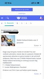 2 Walibi holland tickets, Tickets en Kaartjes, Overige soorten, Pretpark, Twee personen