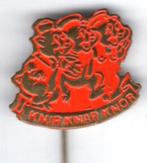 Knir Knar Knor oranje koper stripfiguurtje speldje ( S_063a, Verzamelen, Speldjes, Pins en Buttons, Verzenden, Nieuw, Figuurtje