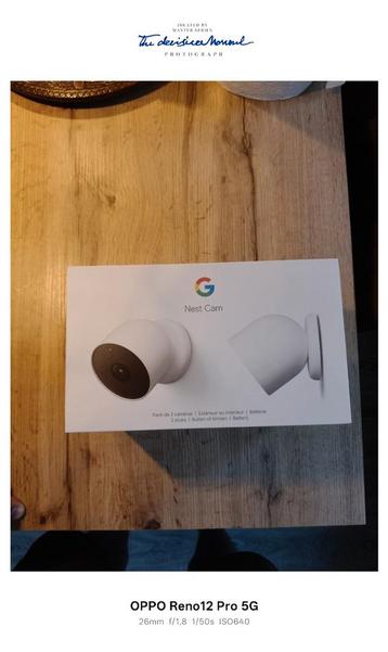 2x Google Nest Cam Binnen/Buiten - Zo Goed Als Nieuw beschikbaar voor biedingen